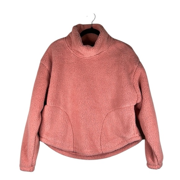 all in motion Sweaters - All In Motion Pink Teddy Long Sleeve Funnel Neck Sweater Size XL New with tags!